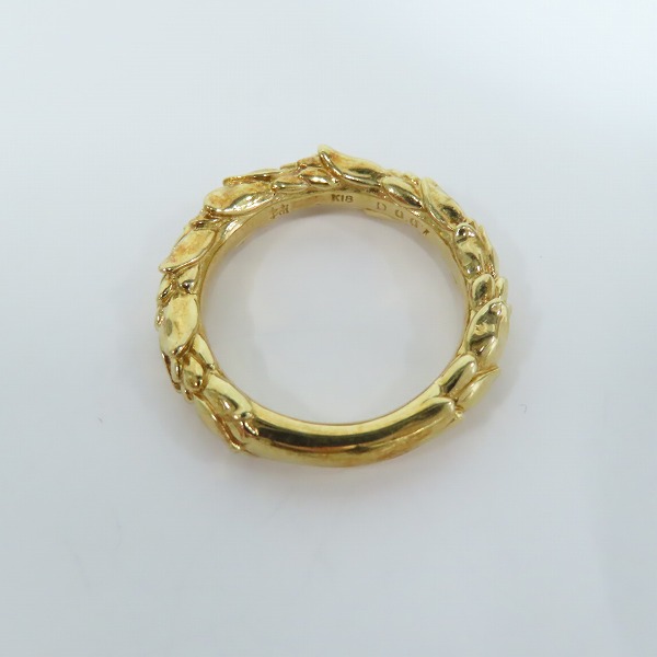 実際に弊社で買取させて頂いた【ギャラ付】Bloody Mary/ブラッディマリー K18 Snow drop リング w/ダイヤモンド 13号の画像 5枚目