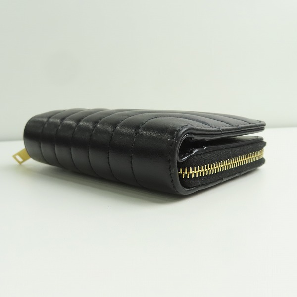 実際に弊社で買取させて頂いたSAINT LAURENT PARIS/サンローランパリ ジョアン コンパクトジップ アラウンドウォレットの画像 2枚目