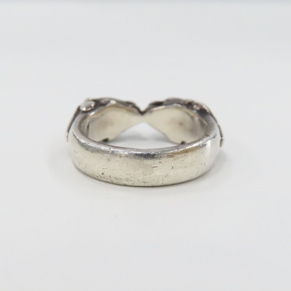 実際に弊社で買取させて頂いたCRAZY PIG/クレイジーピッグ TWO TIGER HEADS 2タイガーヘッド リング 18号　の画像 4枚目