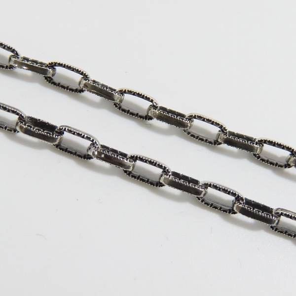 実際に弊社で買取させて頂いたLEATHERS & TREASURES/レザーズアンドトレジャーズ ミニハーフエングレイブリンクチェーン 50cm JLTN022-50の画像 3枚目