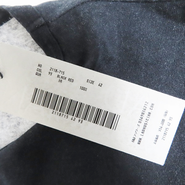 実際に弊社で買取させて頂いたLAD MUSICIAN/ラッドミュージシャン 花柄BIG T-SHIRT ビッグTシャツ 2118-715/42の画像 6枚目