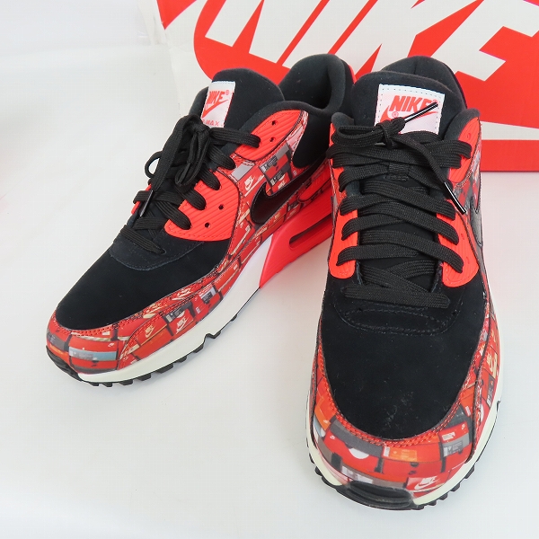 実際に弊社で買取させて頂いたNIKE×atmos/ナイキ×アトモス AIR MAX 90 PRNT "WE LOVE NIKE"/エアマックス90 プリント AQ0926-001/28.5