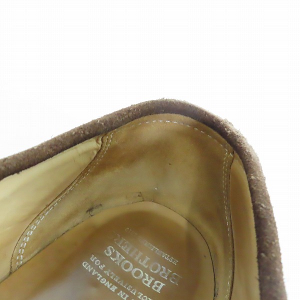 実際に弊社で買取させて頂いたBROOKS BROTHERS/ブルックスブラザーズ スエード レザーシューズ ローファー/9.5の画像 6枚目