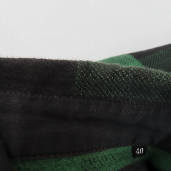 実際に弊社で買取させて頂いたTHE FLAT HEAD/フラットヘッド ハーフジップ フランネルシャツ/40の画像 4枚目