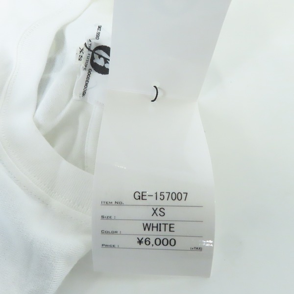 実際に弊社で買取させて頂いた【未使用】GOODENOUGH/グッドイナフ 15 SS ROCK TEE 再構築 プリント Tシャツ GE-157007/XSの画像 5枚目