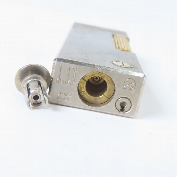 実際に弊社で買取させて頂いたdunhill/ダンヒル サイドローラー ガスライター シルバー×ゴールドの画像 2枚目