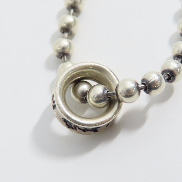 実際に弊社で買取させて頂いたBILL WALL LEATHER/BWL/ビルウォールレザー リングチャーム付き ラージボールチェーン ネックレスの画像 1枚目