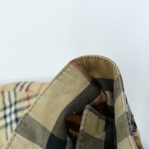実際に弊社で買取させて頂いたBURBERRY/バーバリー ヴィンテージノバチェック シャツ 8022797/36の画像 6枚目