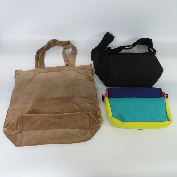 実際に弊社で買取させて頂いたManhattan Portage/マンハッタンポーテージ アート ショルダーバッグ/ポーチ/コーデュロイ トートバッグ 3点セットの画像 2枚目