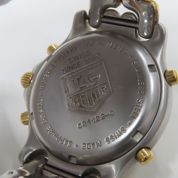 実際に弊社で買取させて頂いたTAG HEUER/タグホイヤー/セルシリーズ セナモデル CG1122-0【動作未確認】の画像 4枚目