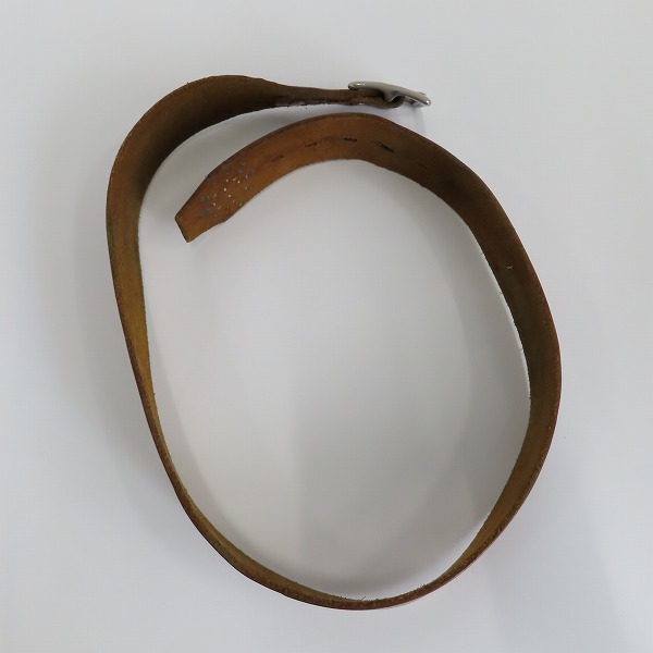 実際に弊社で買取させて頂いたHTC/HOLLYWOOD TRADING CO./ハリウッドトレーディングカンパニー スタッズ レザー ベルト ブラウン/34の画像 6枚目