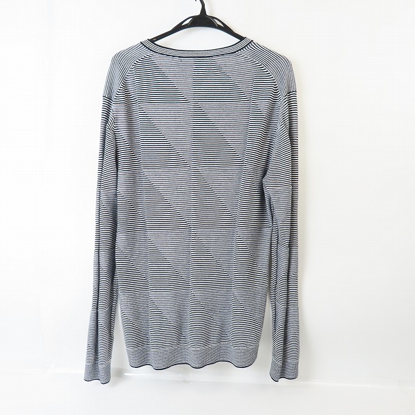 実際に弊社で買取させて頂いたARMANI EXCHANGE/アルマーニエクスチェンジ 柄切替 Vネックニット L/Gの画像 1枚目
