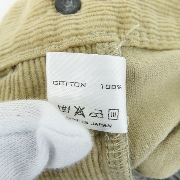 実際に弊社で買取させて頂いたNUMBER (N)INE/ナンバーナイン レザーパッチ コーデュロイパンツ/2の画像 4枚目
