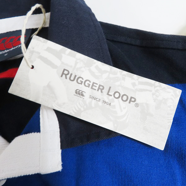 実際に弊社で買取させて頂いた【未使用】canterbury/カンタベリー ボーダー 長袖 ラガーシャツ RA40045/Mの画像 6枚目