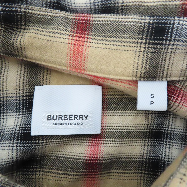 実際に弊社で買取させて頂いたBURBERRY/バーバリー 21AW ノバチェック ロングスリーブチェックシャツ 8036773/Sの画像 2枚目