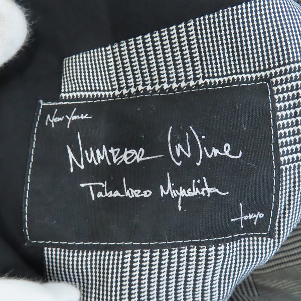 実際に弊社で買取させて頂いたNUMBER(N)INE/ナンバーナイン ウールテーラードジャケット スパイダー size3の画像 2枚目