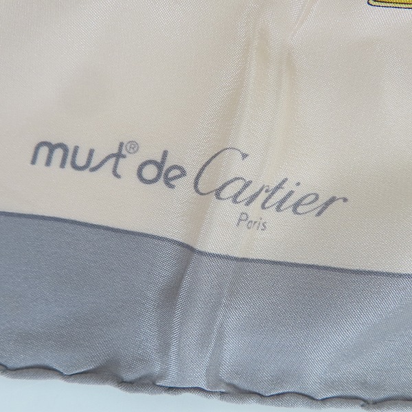実際に弊社で買取させて頂いたCartier/カルティエ チェーン柄 スカーフ/ストール の画像 2枚目