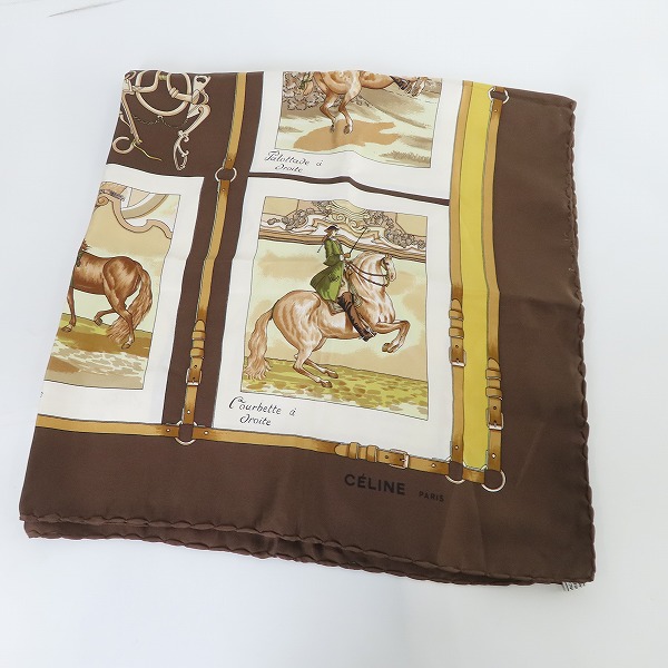 実際に弊社で買取させて頂いたCELINE/セリーヌ 馬車柄 スカーフ/ストール 