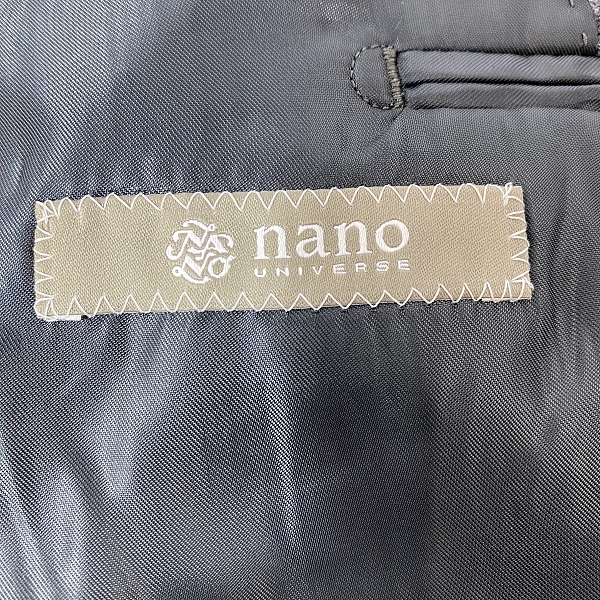 実際に弊社で買取させて頂いた【未使用】nano universe/ナノユニバース HAVANA 2B テーラードジャケット NUD92JKT004HO 44の画像 3枚目