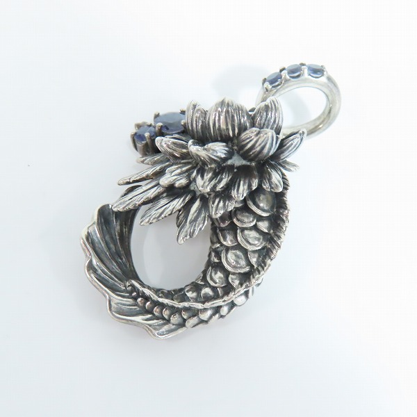 実際に弊社で買取させて頂いたBloody Mary/ブラッディマリー Lotus head/ロータスヘッド w/ロンドンブルートパーズ ペンダント