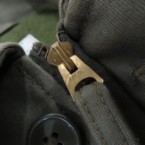 実際に弊社で買取させて頂いたTHE REAL McCOY'S/リアルマッコイズ A-2 デッキジャケット TALONジップ DSA-1-1235-64-C/Lの画像 5枚目