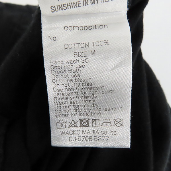 実際に弊社で買取させて頂いたWACKO MARIA×FRAGMENT DESIGN/ワコマリア×フラグメントデザイン THE GUILTY PARTIES 半袖 Tシャツ ブラック/Mの画像 3枚目