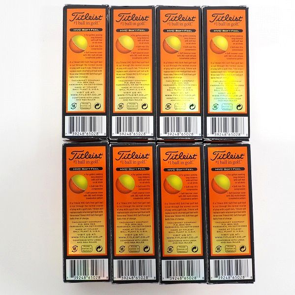 実際に弊社で買取させて頂いたTitleist/タイトリスト HVC SOFT FEEL ゴルフボール オレンジ 2ダースの画像 3枚目