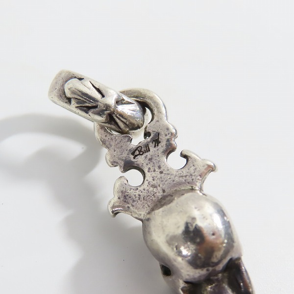 実際に弊社で買取させて頂いたBILL WALL LEATHER/BWL/ビルウォールレザー グッドラックスカルキーペンダントの画像 6枚目