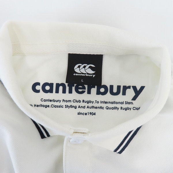実際に弊社で買取させて頂いた【未使用】canterbury/カンタベリー S/S RUGGER POLO ショートスリーブラガーポロ RA33079 Lの画像 2枚目