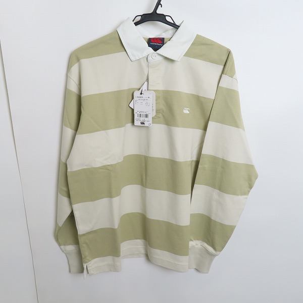 実際に弊社で買取させて頂いた【未使用】canterbury/カンタベリー 4INCH STRIPE RUGBY JERSEY 4インチストライプラグビージャージ RA43072 L