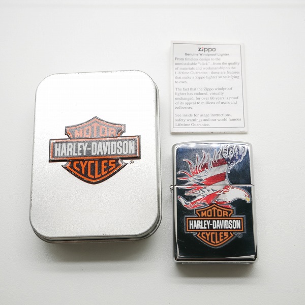 実際に弊社で買取させて頂いたZIPPO/ジッポー HARLEY DAVIDSON/ハーレーダビッドソン アメリカンイーグル 2011年製の画像 5枚目