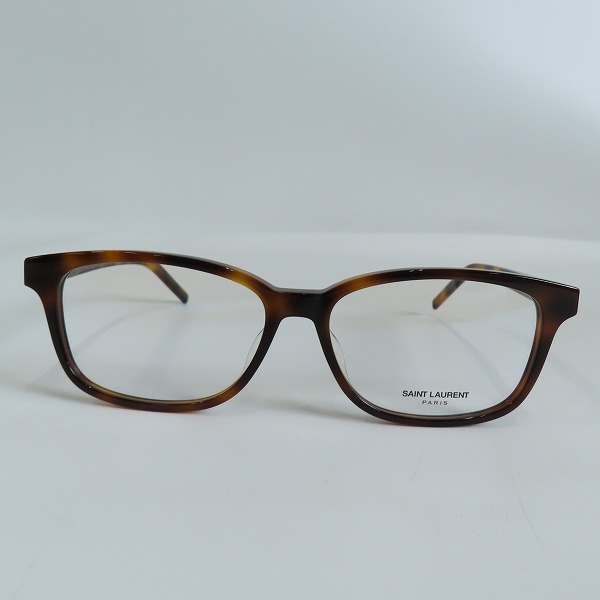 実際に弊社で買取させて頂いたSAINT LAURENT/サンローラン サイドYSLロゴ メガネ/眼鏡フレーム SL M109/F 002の画像 1枚目