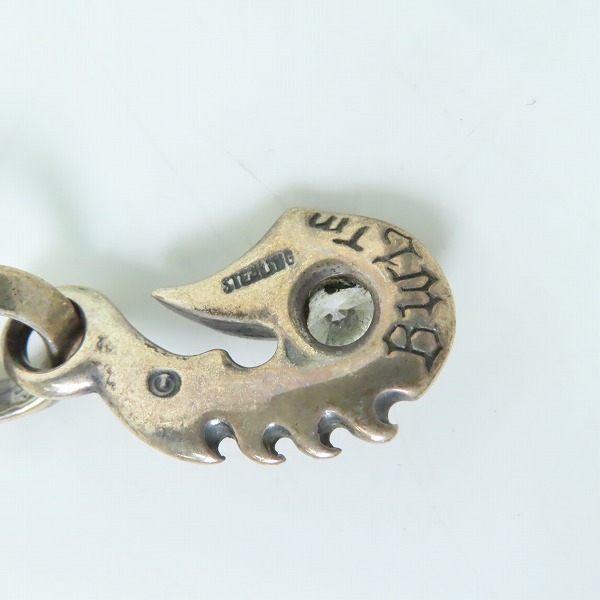 実際に弊社で買取させて頂いたBWL/ビルウォールレザー フィッシュフックチャーム w/クリアストーンの画像 4枚目