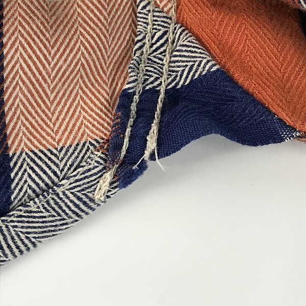 実際に弊社で買取させて頂いたFLAT HEAD/フラットヘッド チェック 長袖 シャツ 40の画像 4枚目