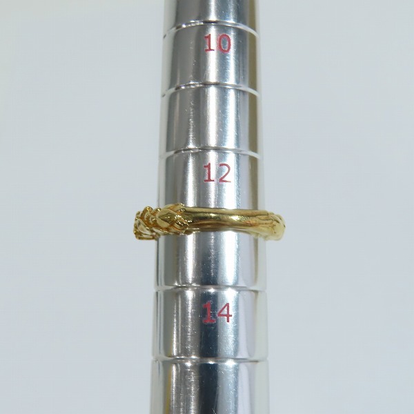 実際に弊社で買取させて頂いた【ギャラ付】Bloody Mary/ブラッディマリー K18 Snow drop リング w/ダイヤモンド 13号の画像 8枚目