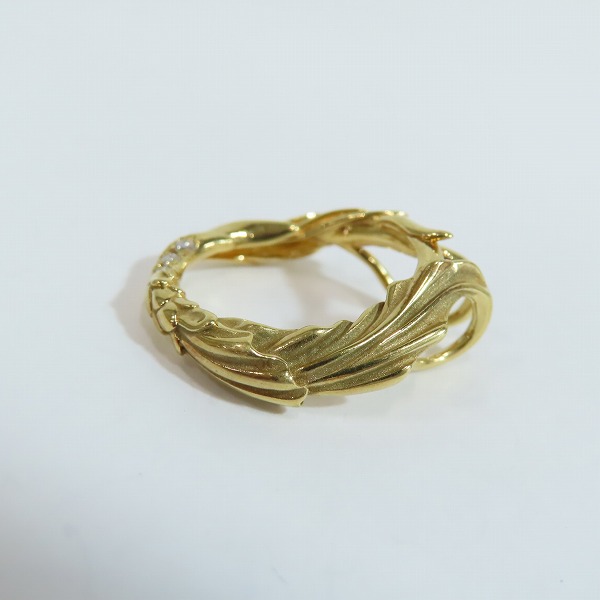 実際に弊社で買取させて頂いた【ギャラ付】Bloody Mary/ブラッディマリー エリクス ペンダント 天水輪  K18  w/ダイヤモンドの画像 3枚目