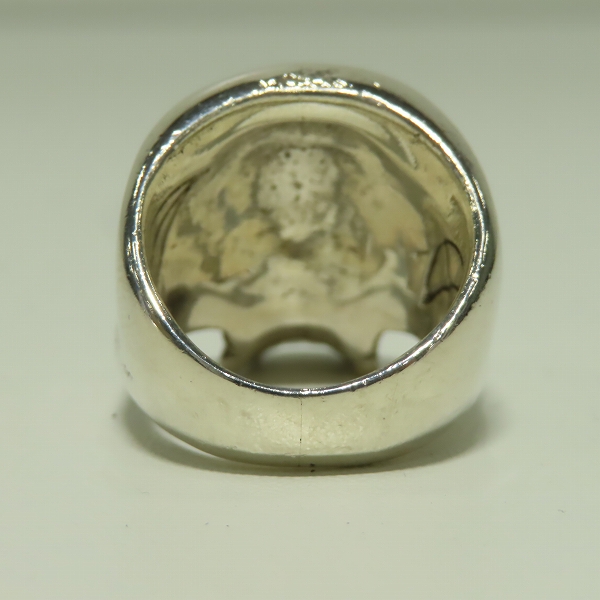 実際に弊社で買取させて頂いたCRAZY PIG/クレイジーピッグ ラージエビルスカルリング/17号の画像 3枚目