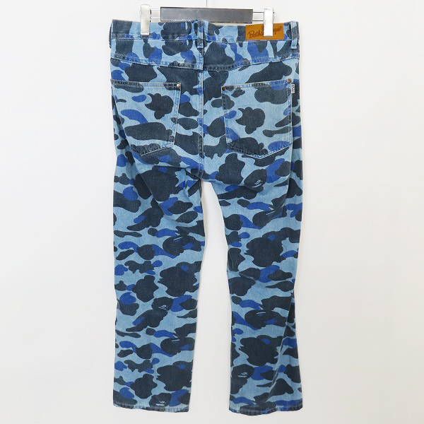 A BATHING APE カモフラ柄 デニムパンツ A BATHING APE/アベイシングエイプ カモ柄 デニムパンツ/001DPJ301003M