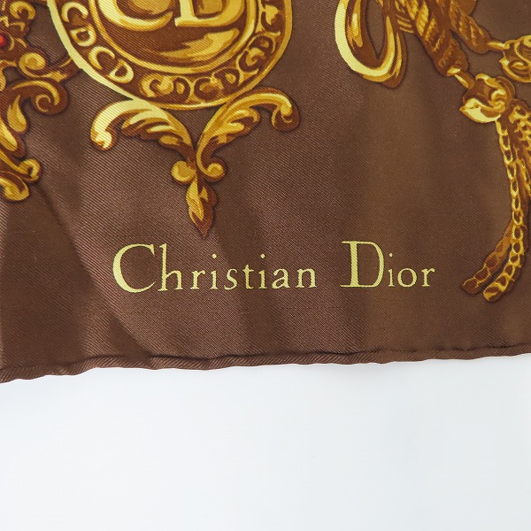 実際に弊社で買取させて頂いたChristian Dior/クリスチャンディオール ロゴ スカーフ/ストール の画像 3枚目