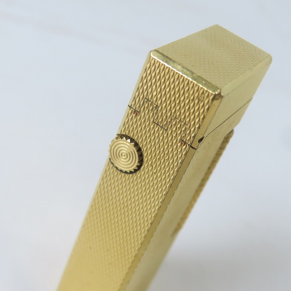 実際に弊社で買取させて頂いたdunhill/ダンヒル サイドローラー ガスライター ゴールドカラーの画像 3枚目