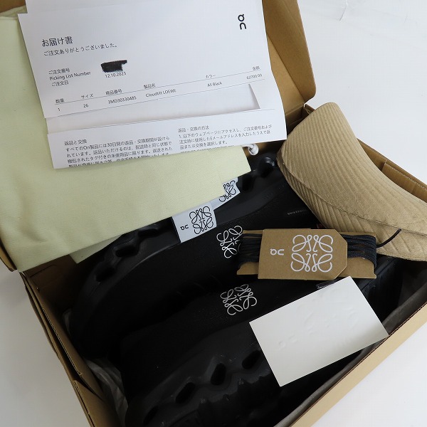 実際に弊社で買取させて頂いた【未使用】LOEWE×ON/ロエベ×オン Cloudtilt/クラウドティルト スニーカー 3MD30330485/8の画像 7枚目