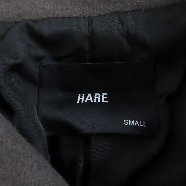 実際に弊社で買取させて頂いた【未使用】HARE/ハレ オーバー ステンカラーコート HA030067AD/Sの画像 2枚目