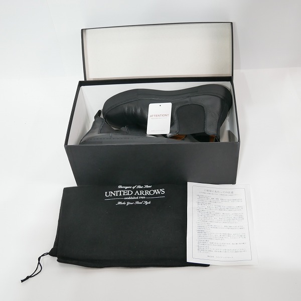 実際に弊社で買取させて頂いたUNITED ARROWS/ユナイテッドアローズ レザー サイドゴアブーツ/41の画像 8枚目