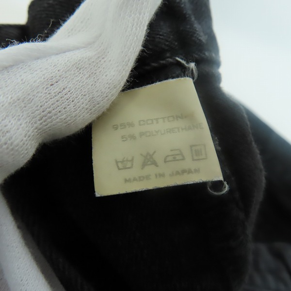 実際に弊社で買取させて頂いたNUMBER (N)INE/ナンバーナイン PAINタブ ハート涙 レザーパッチ ストレートデニムパンツ/3の画像 5枚目