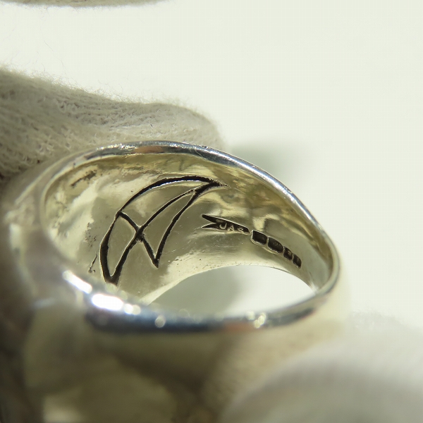 実際に弊社で買取させて頂いたCRAZY PIG/クレイジーピッグ ラージエビルスカルリング/17号の画像 6枚目