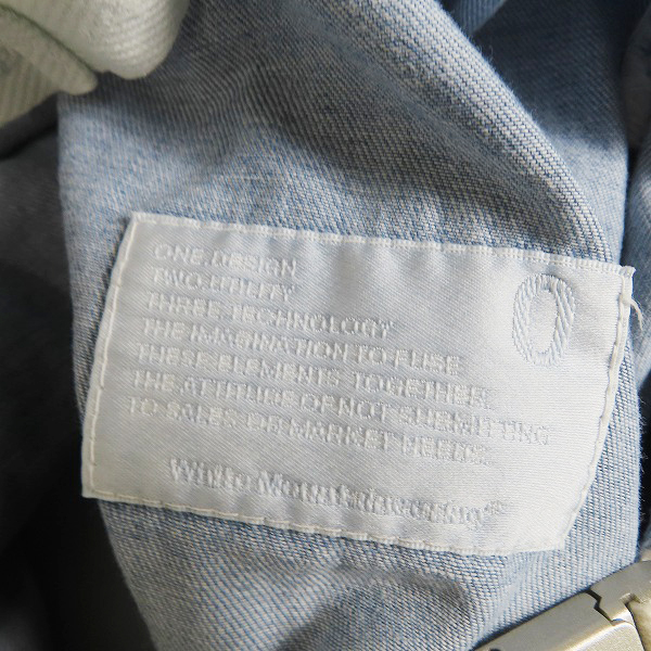 実際に弊社で買取させて頂いたWhiteMountaineering/ホワイトマウンテニアリング デニム カーディガン/0の画像 3枚目