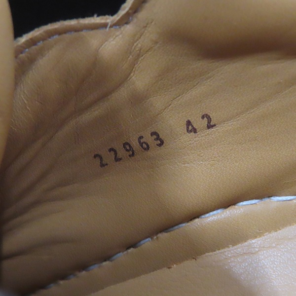 実際に弊社で買取させて頂いたMAGNANNI/マグナーニ オパンカモチーフソール タンブルレザースニーカー/42の画像 5枚目