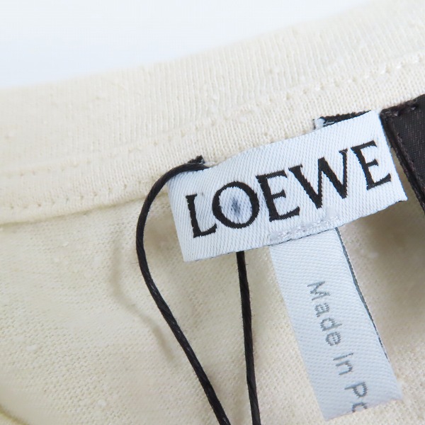 実際に弊社で買取させて頂いた【未使用】LOEWE/ロエベ PAULA T-SHIRT CALICO パイル刺繍 半袖 Tシャツ/Lの画像 6枚目