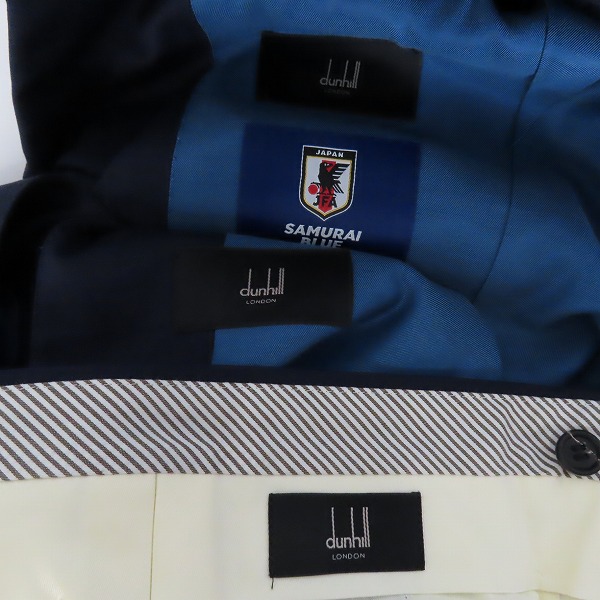 実際に弊社で買取させて頂いたDunhill/ダンヒル スーツ セットアップ SAMURAI BLUE  日本代表 オフィシャルモデル/44S/46L/46Rの画像 2枚目