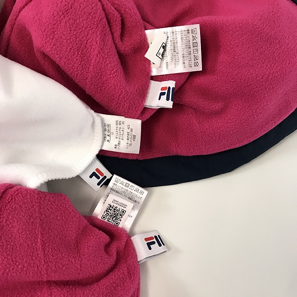 実際に弊社で買取させて頂いた【おまとめ/未使用】FILA/フィラ メンズ/レディース ジップアップ パーカーの画像 1枚目